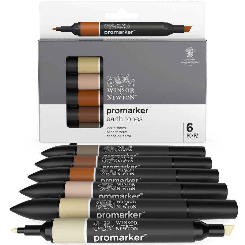 Promarker™, Earth Tones, Set of 6