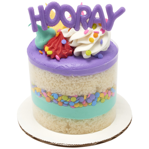 Mini Bright Balloon Words Cupcake Layon