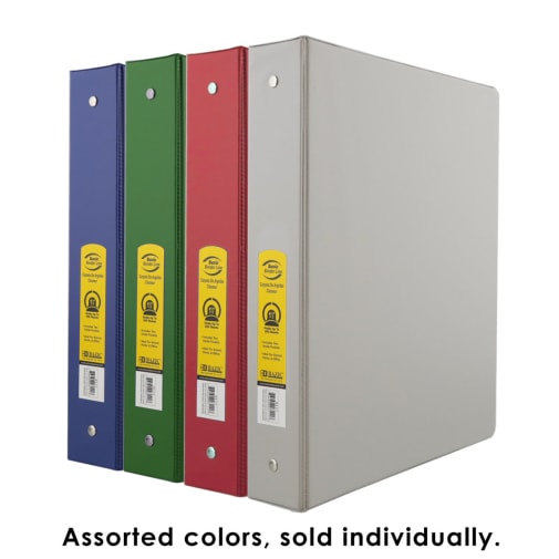 Binder - 3 Ring 1.5" Assorted Color with 2 pockets