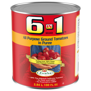 ESCALON tomates broyées tout usage 6 en 1 – 6 x 2,84 L image