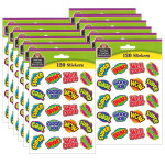 Teacher Created Resources&reg; Positive Words Stickers, 120 Per Pack, 12 Packs TCR5206-12