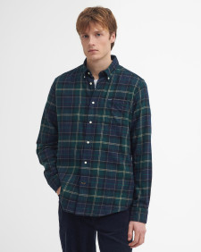 Fortrose Tailored Long-Sleeved Shirt Green Loch