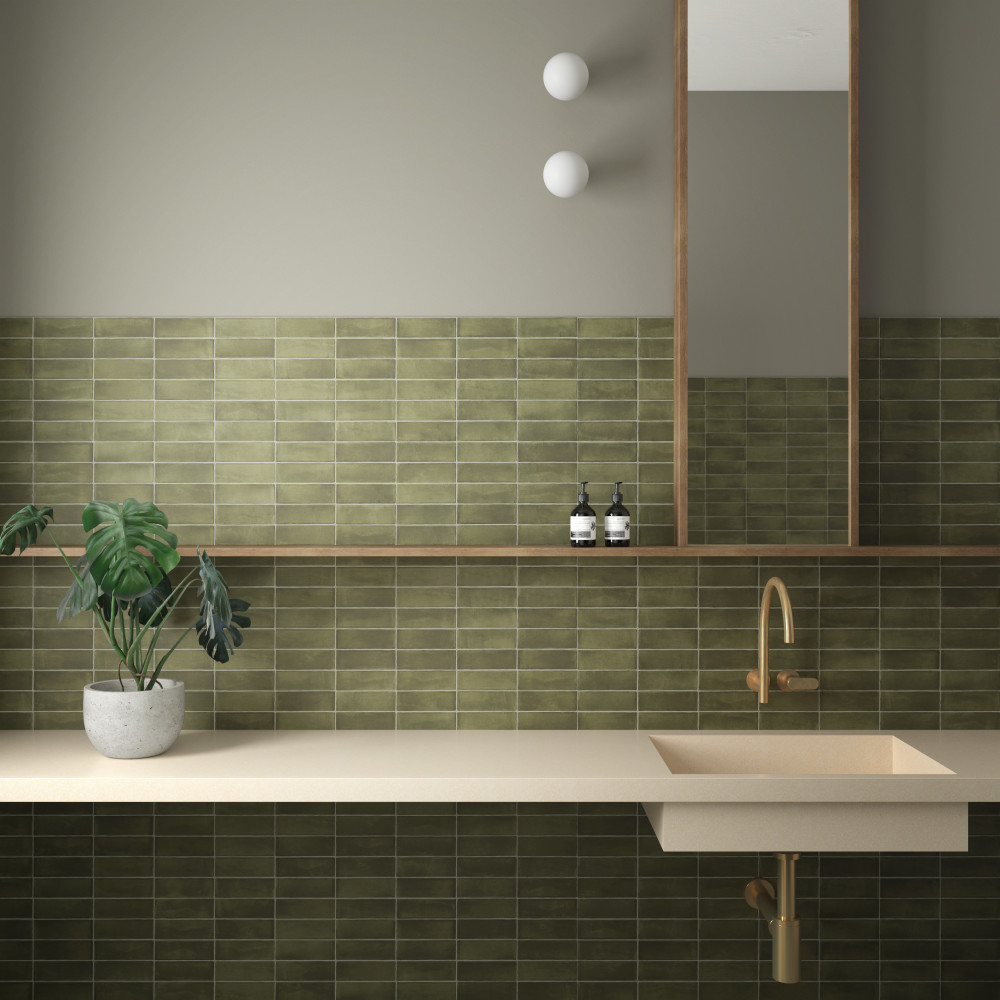 Sample – Coco Matte Moss Verde Porcelain Floor and Wall Tile