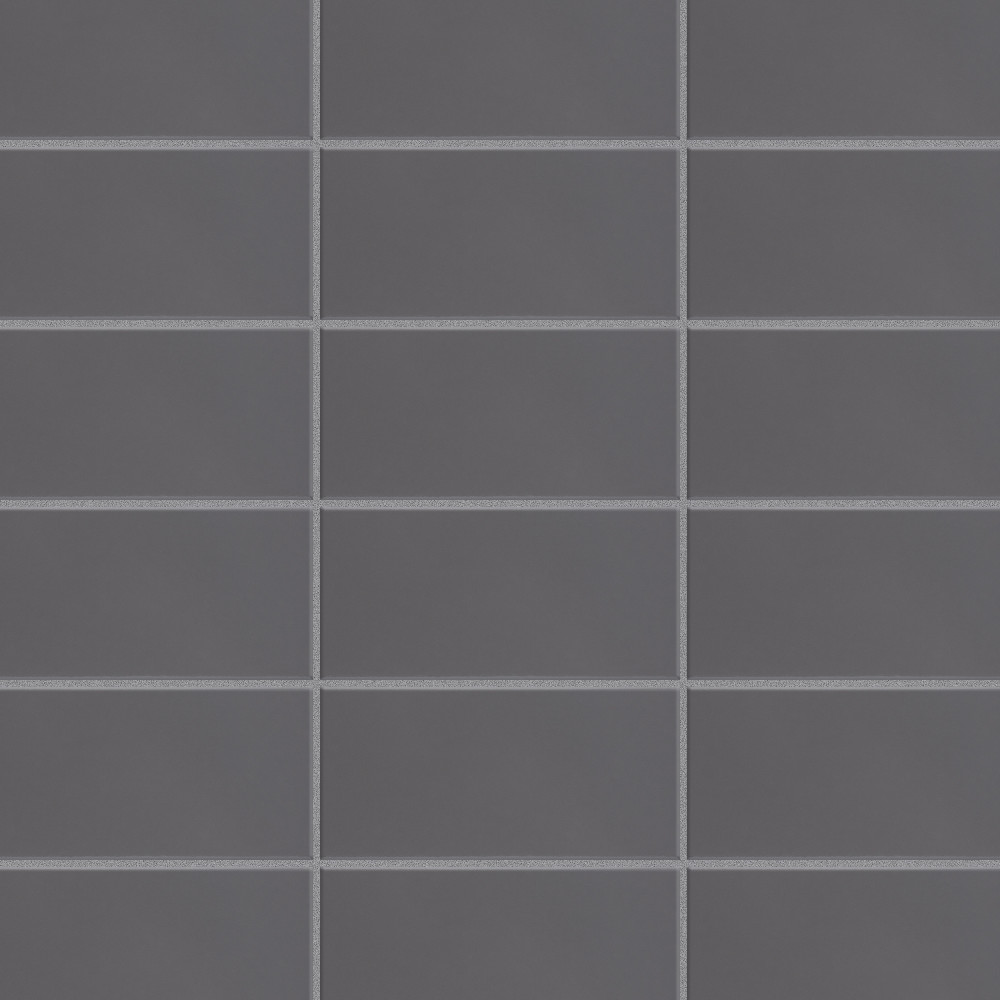 Piscina Glossy Dark Grey with BioTech 4-3/4 in. x 9-5/8 in. Porcelain Floor and Wall Tile