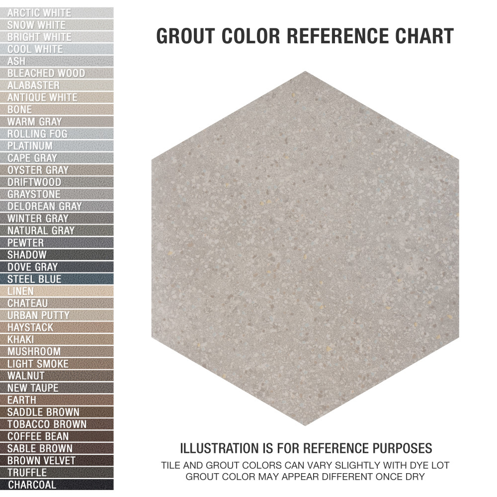 Palazzo Hex Luce 14-1/8 in. x 16-1/4 in. Porcelain Floor and Wall Tile