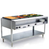 120-volt 2800-watt four-well Servewell® stainless steel hot-food table