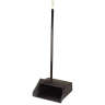 Carlisle, Flo-Pac  Duo-Pan, Black, 12", Dust Pan with Long Handle