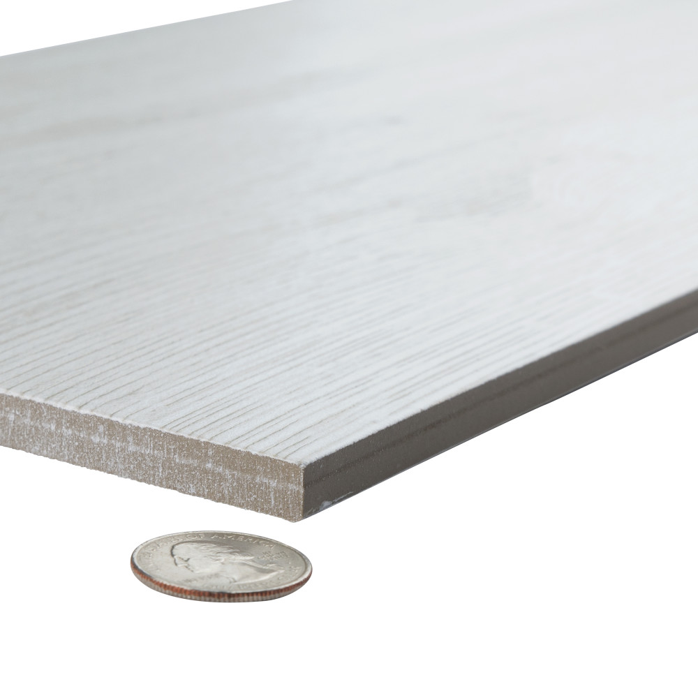 Llama White 8-1/2 in. x 35-1/2 in. Porcelain Floor and Wall Tile