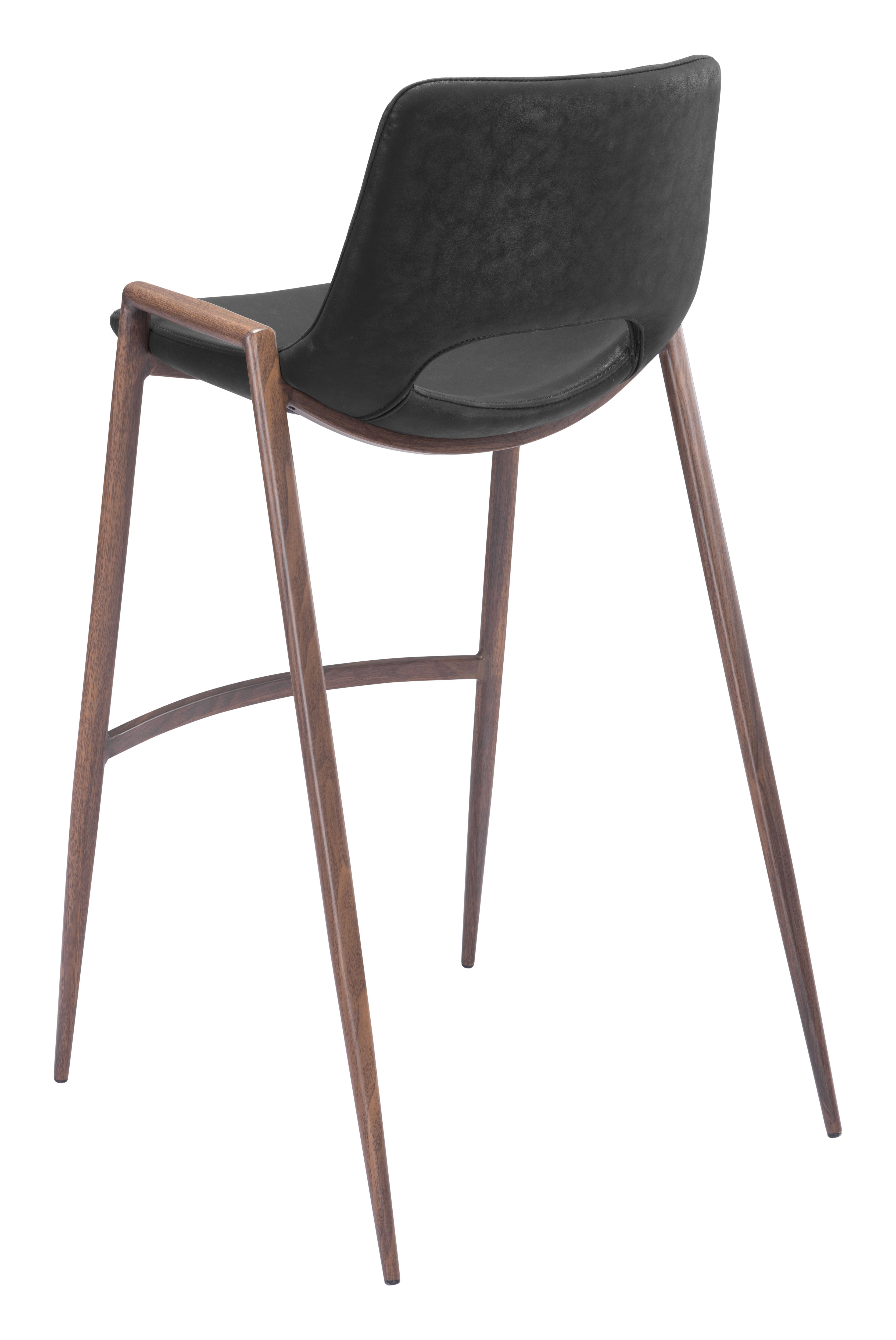 Desi Barstool (Set of 2) Black & Walnut product image