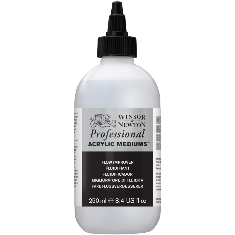 Professional Acrylic Medium, Flow Improver, 250 mL Bottle