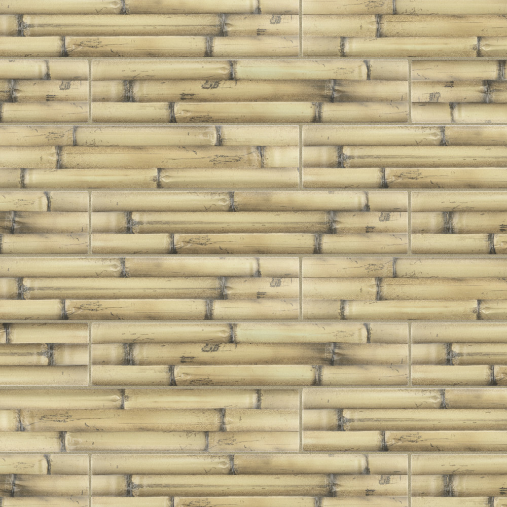 Bamboo Albufera Beige 4x19.75 Rectangle Ceramic Wall Only Digital Pattern