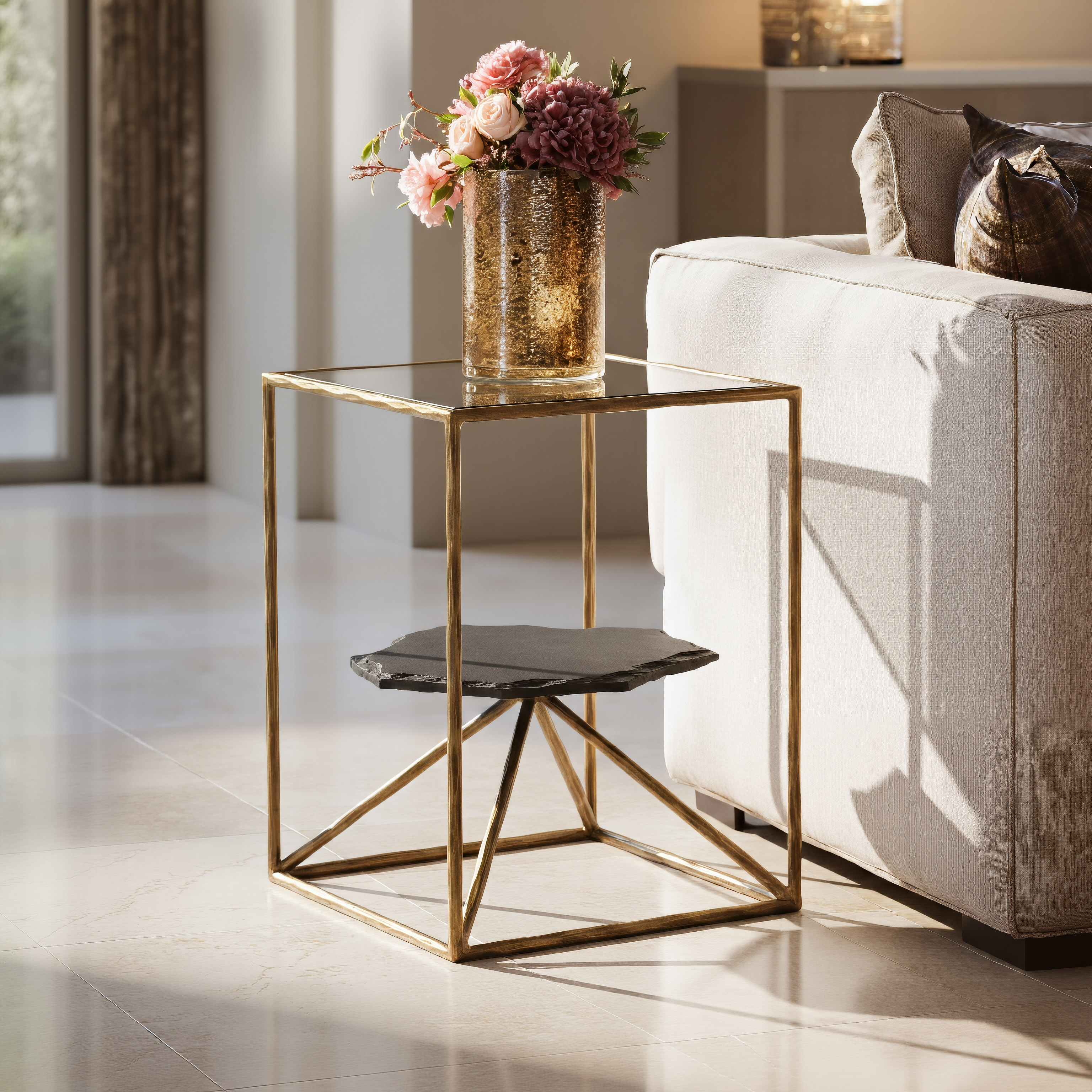 Ranol Side Table Brass product image
