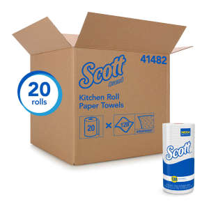 KIM41482, Kimberly Clark, Scott, 117ft Kitchen Roll Towel, 1 ply, White