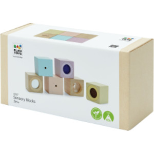 Wooden Sensory Blocks - 6 Pieces