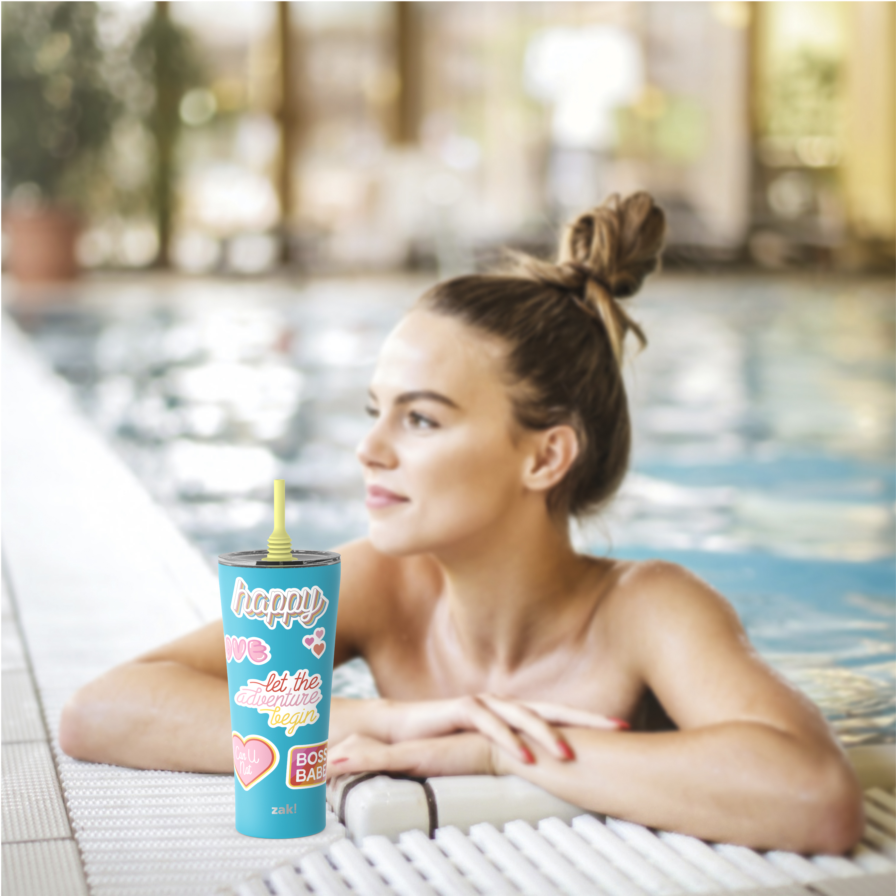 Alfalfa 30 ounce Insulated Tumbler, Turquoise slideshow image 5 Alfalfa 30 ounce Insulated Tumbler, Turquoise slideshow image 5