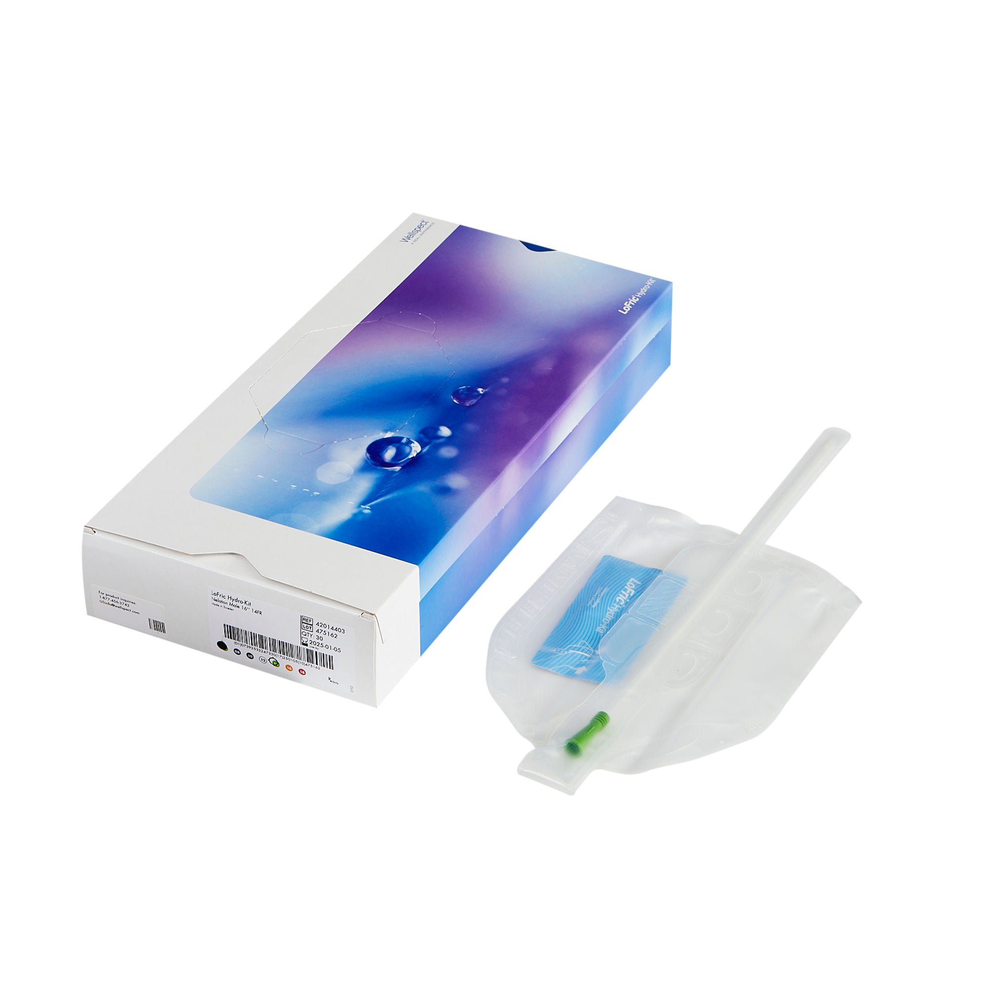 Wellspect Healthcare CATHETER, LOFRIC HYDRO 14FR MALE 16" (30/BX 2BX/CS)