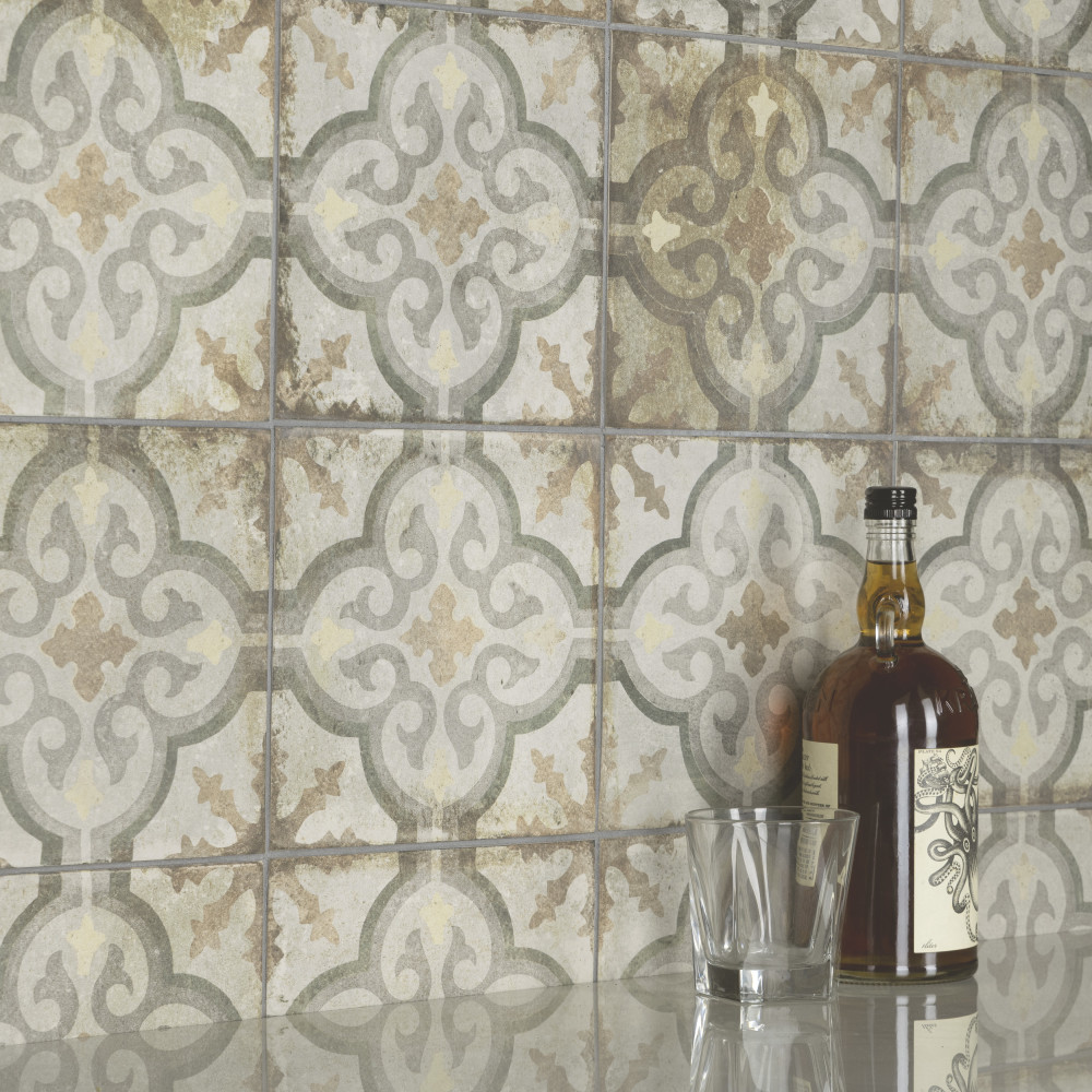 D’Anticatto Decor Palazzo 8-3/4 in. x 8-3/4 in. Porcelain Floor and Wall Tile