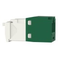 Mini-Com® TX6™ PLUS TG Style UTP Jack Module, Green