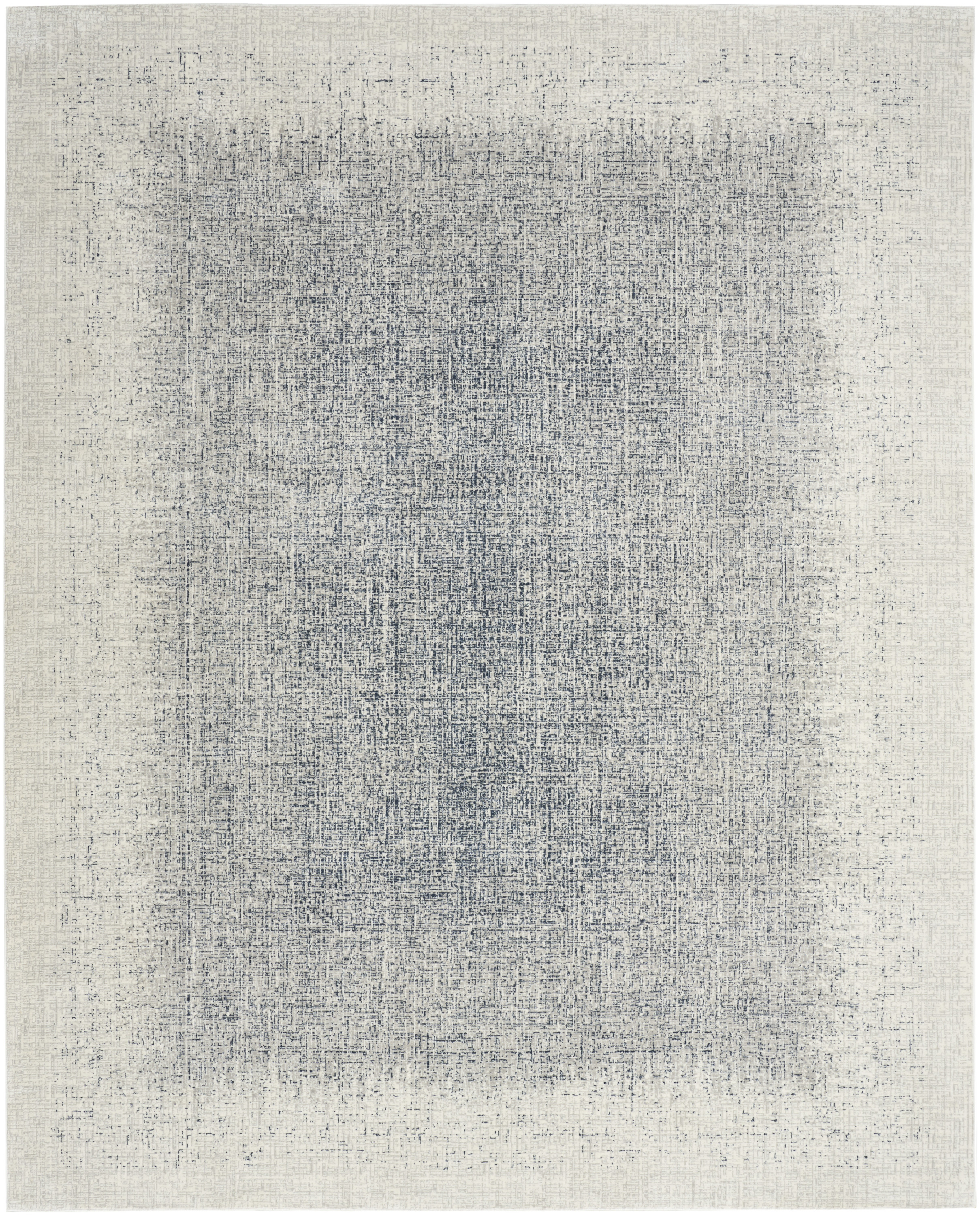 DKNY Grand Street 7'10" x 9'10" Ivory Blue Modern Indoor Rug