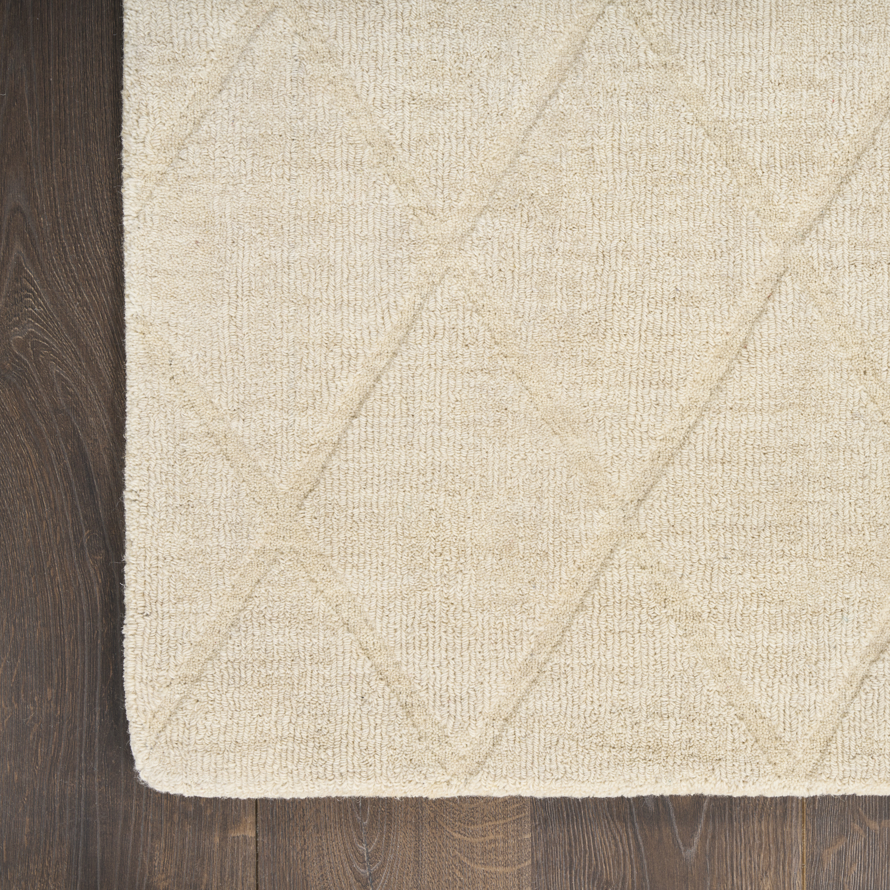 Nourison Wool Haven 5'3" x 7'3" Ivory Modern Indoor Rug
