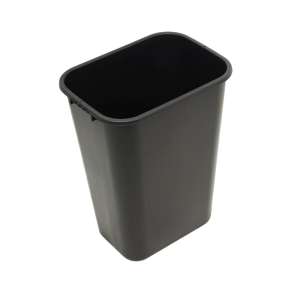 Impact, 10.25 gal, Resin, Black, Rectangle, Receptacle