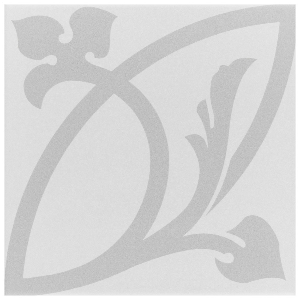 Caprice Liberty White 7-7/8 in. x 7-7/8 in. Porcelain Floor and Wall Tile