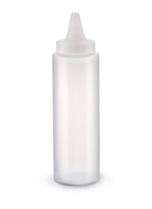 8-ounce Traex® Color Mate clear closeable single-tip squeeze dispenser