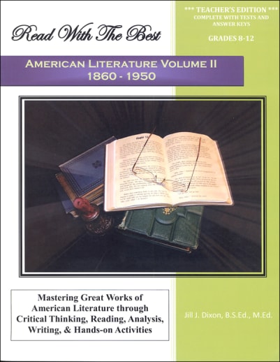 Read with the Best: American Literature Volume 2: 1860-1950 Teacher Edition