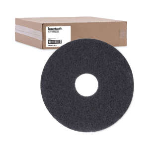 Boardwalk,  Stripping Round Floor Pad, 13", Black
