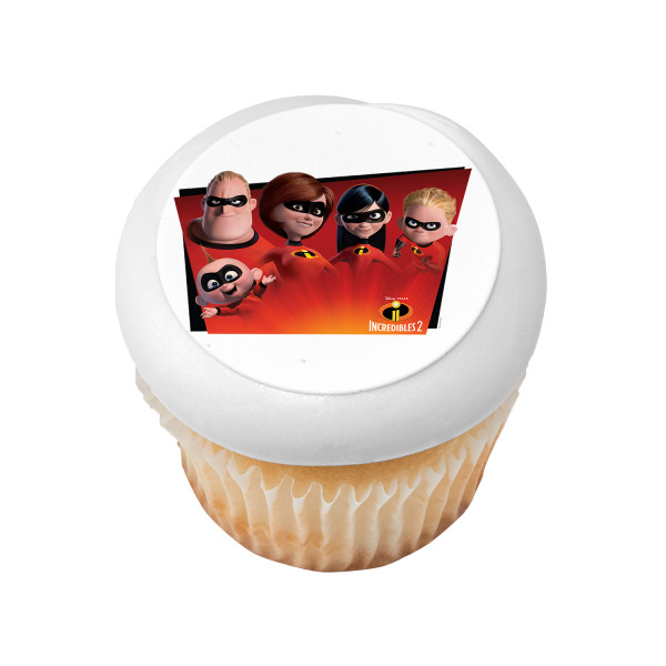 Disney and Pixar's Incredibles 2 Favorite Super Hero Family PhotoCake® Edible Image®