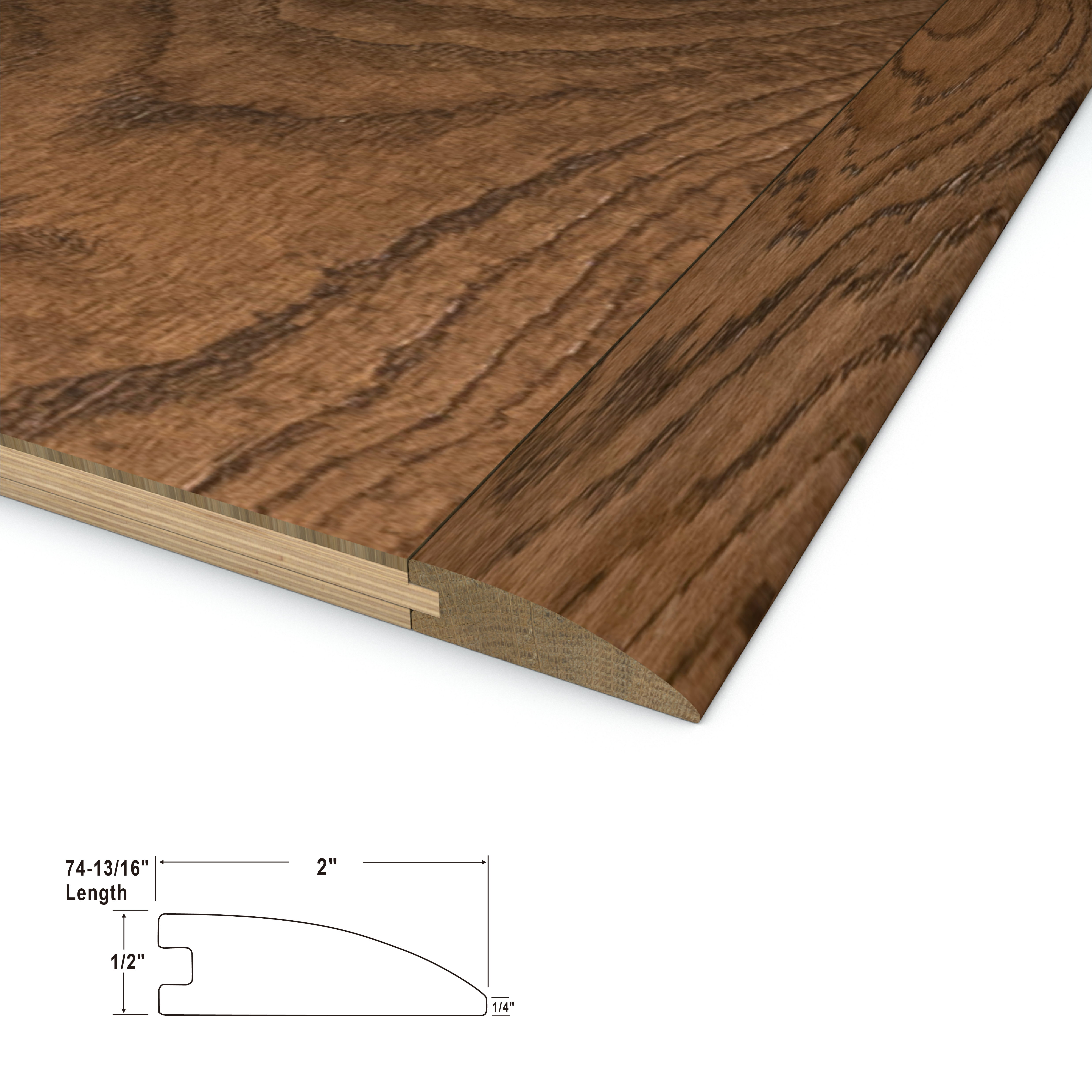 Rincon Reserve Cali Hardwoods Reducer Flush view 3