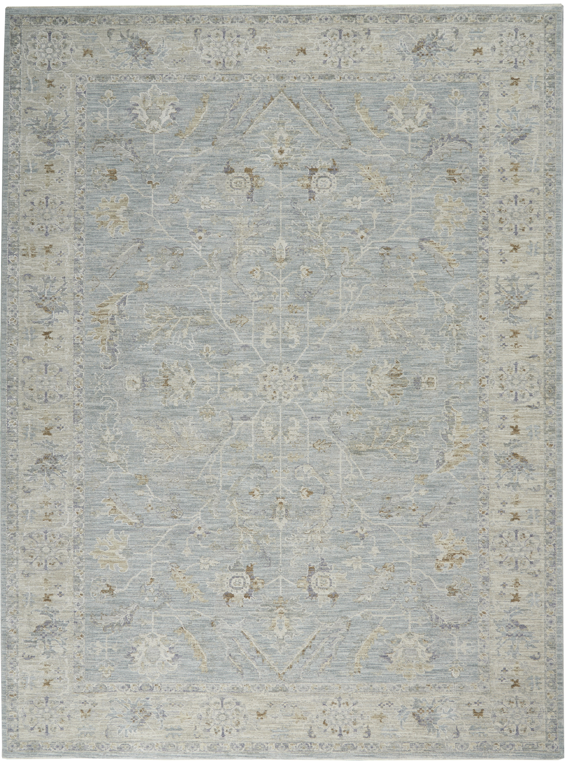 Nourison Infinite 7'10" x 10'4" Blue Vintage Indoor Rug