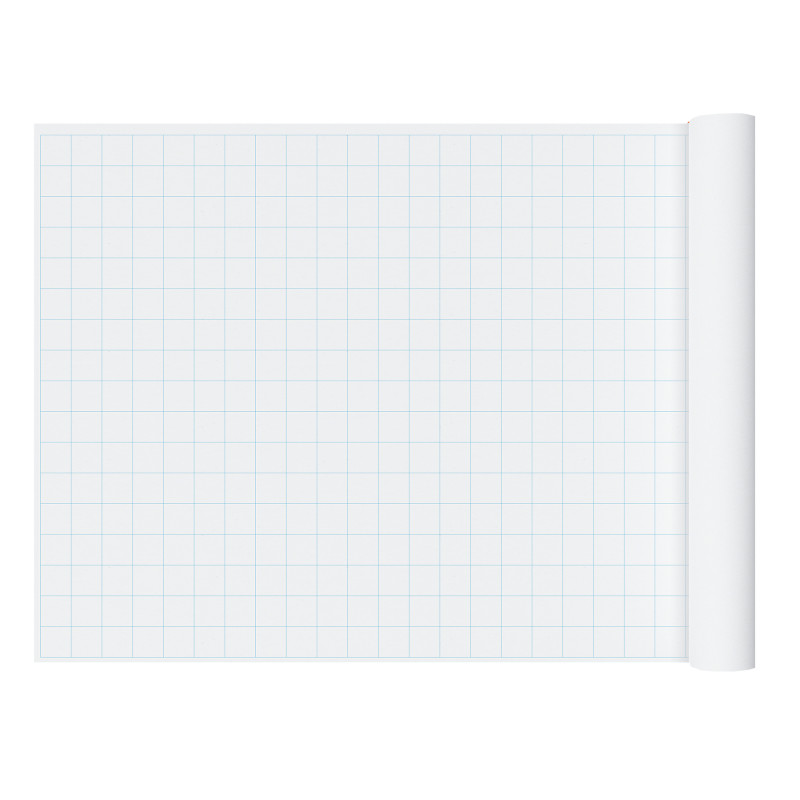 2" Graph Paper Roll, 36" x 120", Blue