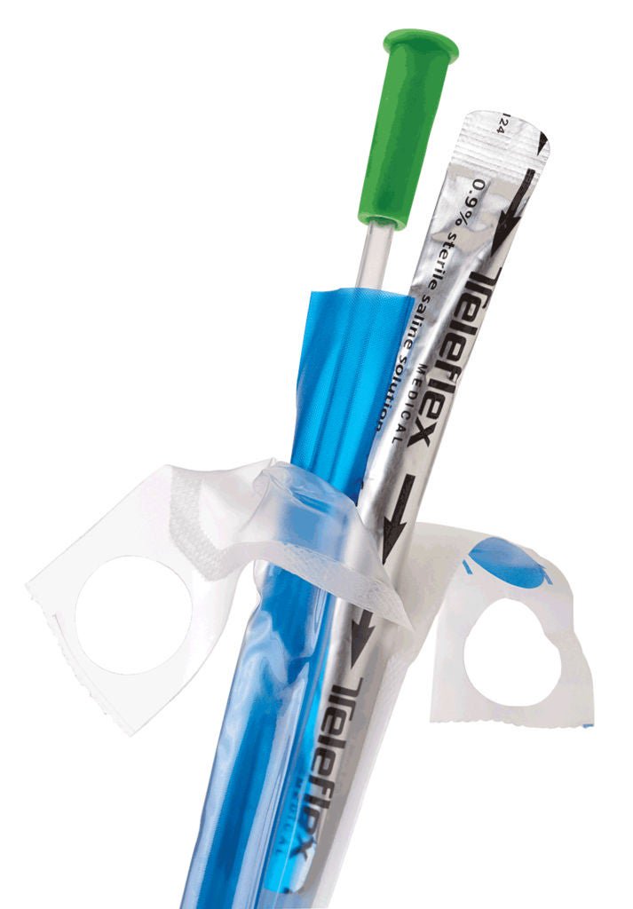 FloCath® QUICK™ Urethral Catheter, 14 Fr., Male, Coudé