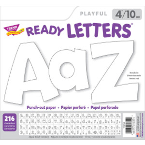 White 4" Playful Combo Ready Letters&reg;, 216 Pieces
