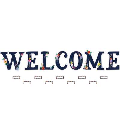 Wildflowers Welcome Bulletin Board Set