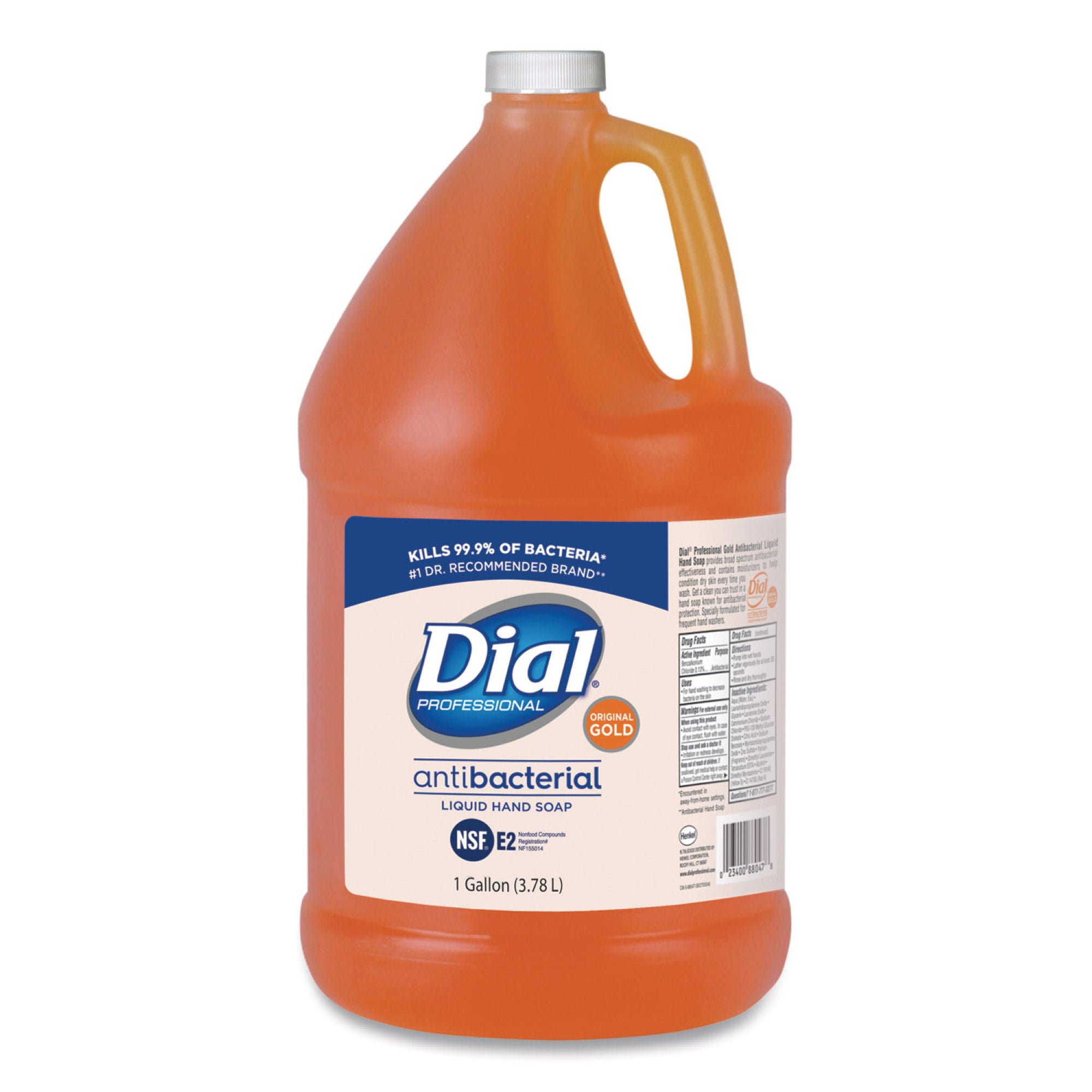 Essendant Co/United Stationers SOAP, DIAL LIQ UNSCENTD ANTIMICROBIAL GLD 1GL (4/CT)