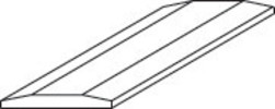 Stone Source 6×36 Double Hollywood Bevel Threshold Polished