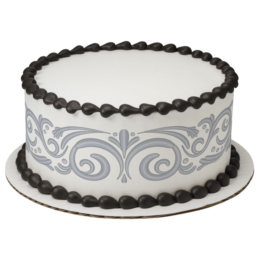 Image Cake Silver Filigree