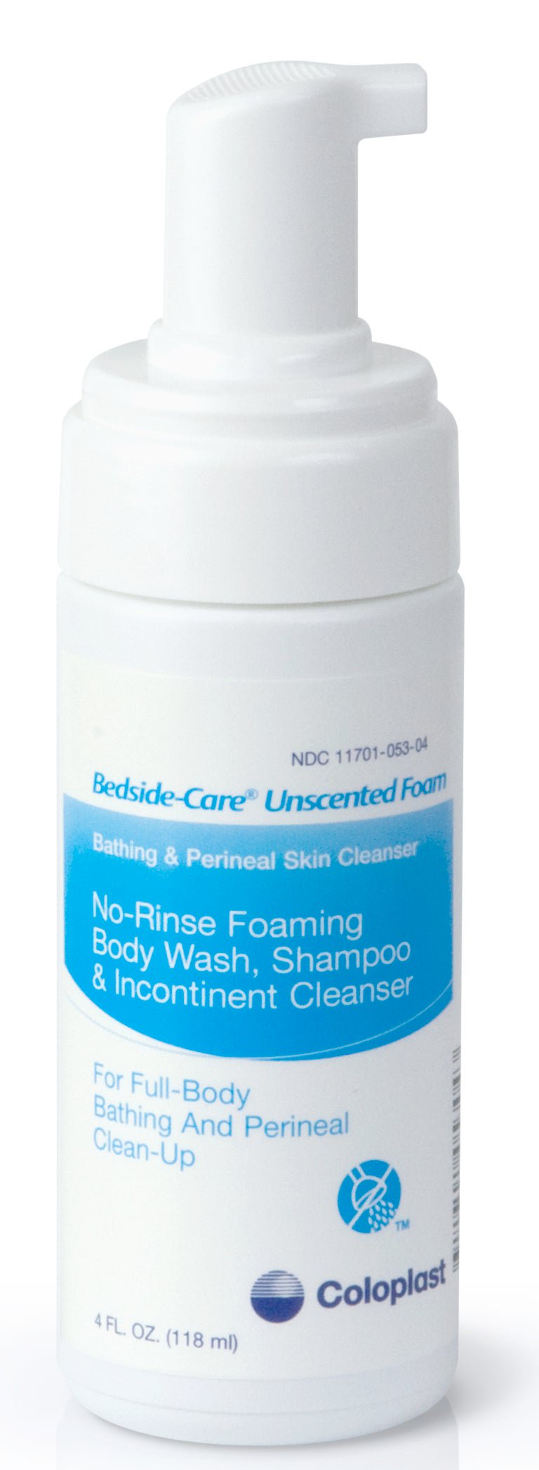 Coloplast Bedside-Care Foam Cleanser, Unscented, Shampoo and Body Wash, 4 ounces