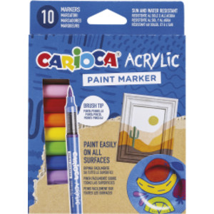 Acrylic Paint Markers - 10 Pieces
