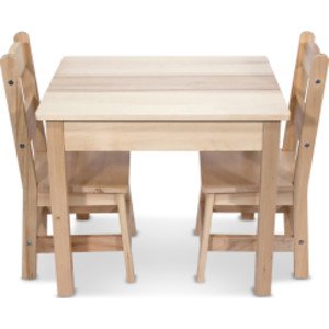 Wooden Table & Chairs - Natural