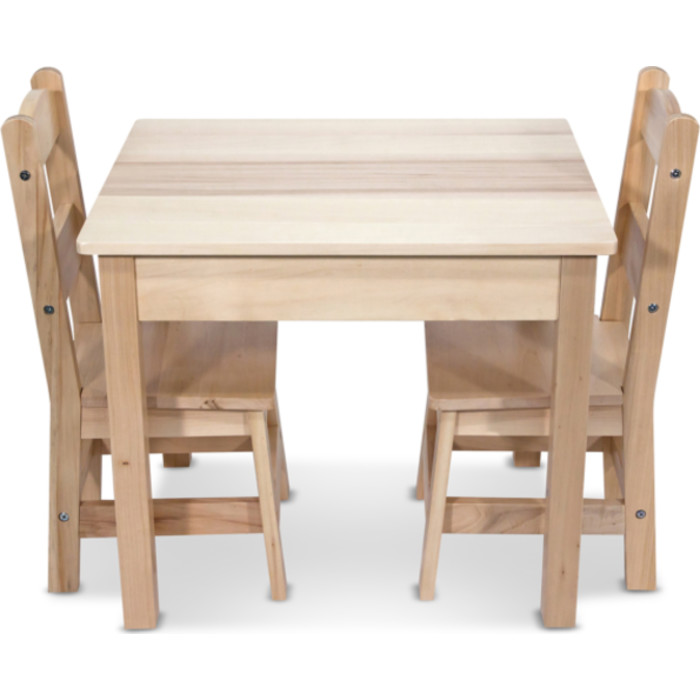 Wooden Table & Chairs - Natural