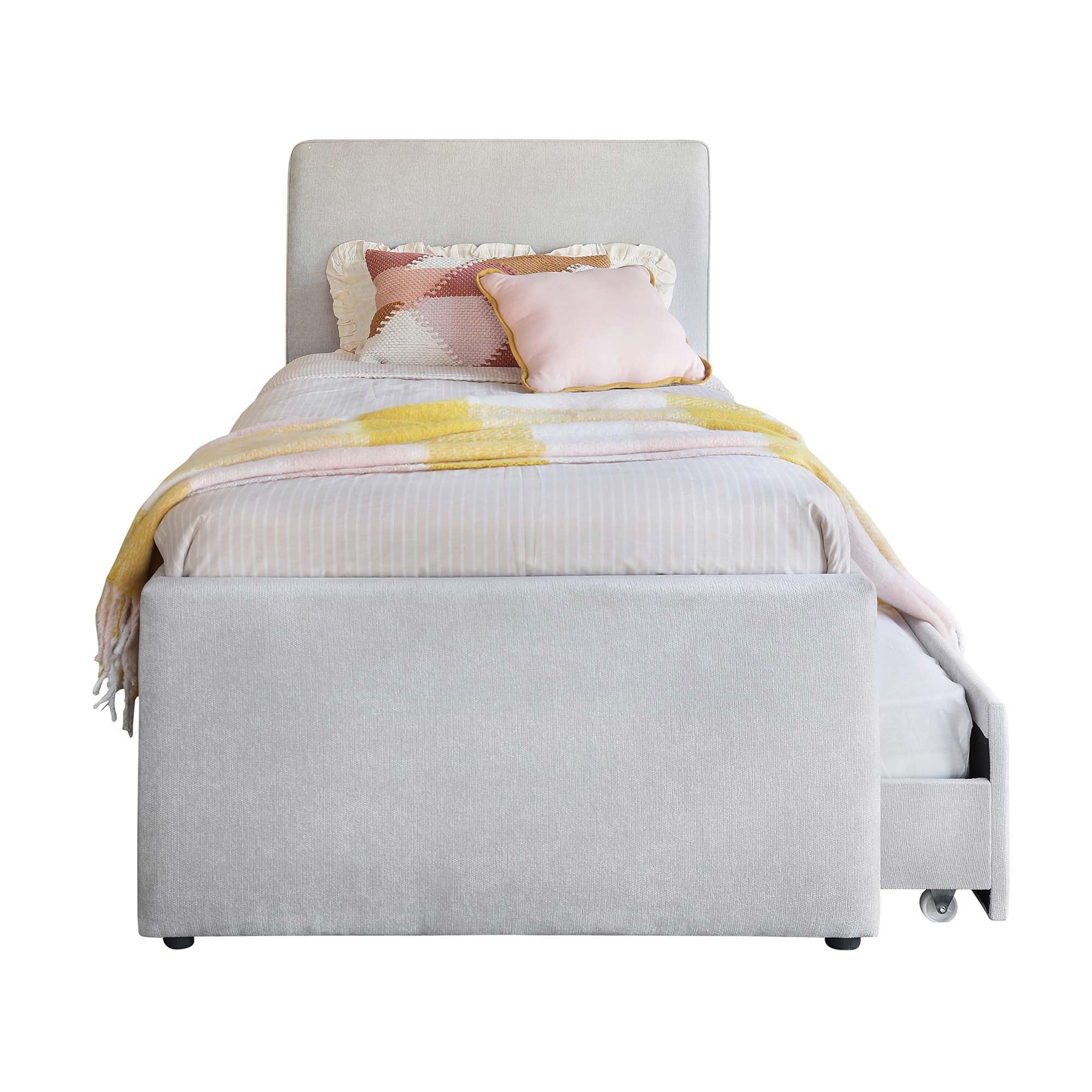 Product image of the  Orlando Bed Frame, Trundle Base, Stone from Forty Winks