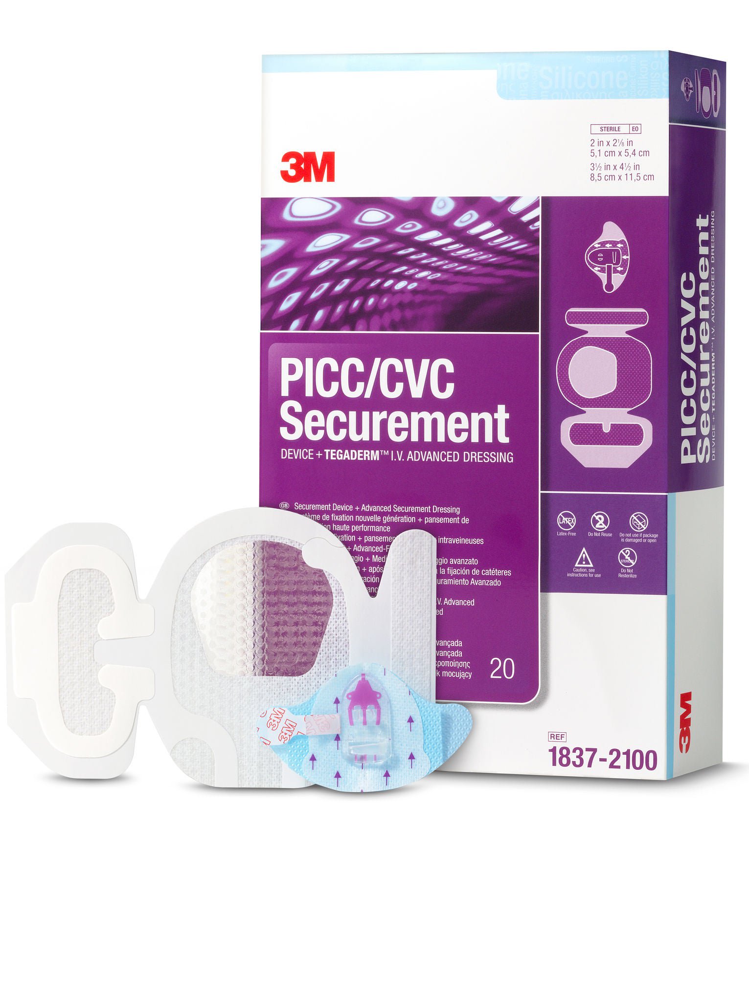 3M™ PICC / CVC Securement Device + Tegaderm™ IV Advanced Securement Dressing