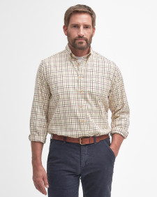 Sporting Regular Long-Sleeved Shirt Red-Khaki