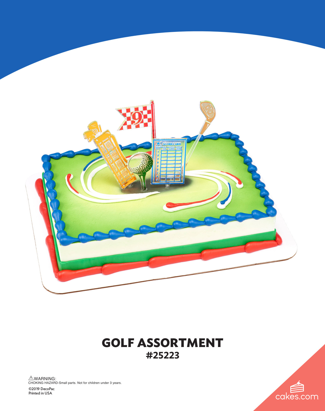 Golf Assortment Cake Kit DecoPac   Hfnr3icrwrnrwvteqmhf 