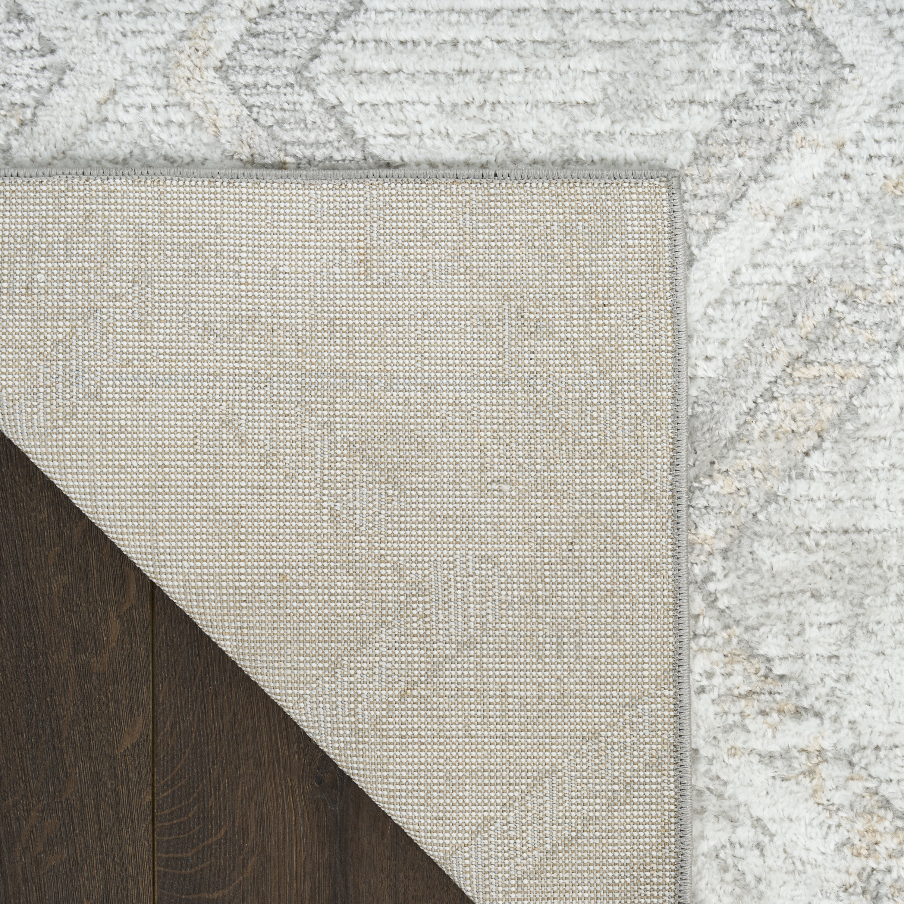 Nourison Dekor 4' x 6' Grey Modern Indoor Rug