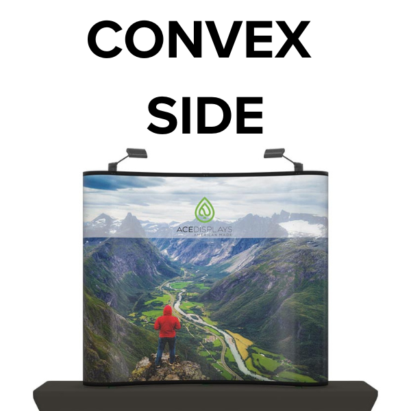 Single-Sided (Back Convex Side & End Caps Printed) Graphics