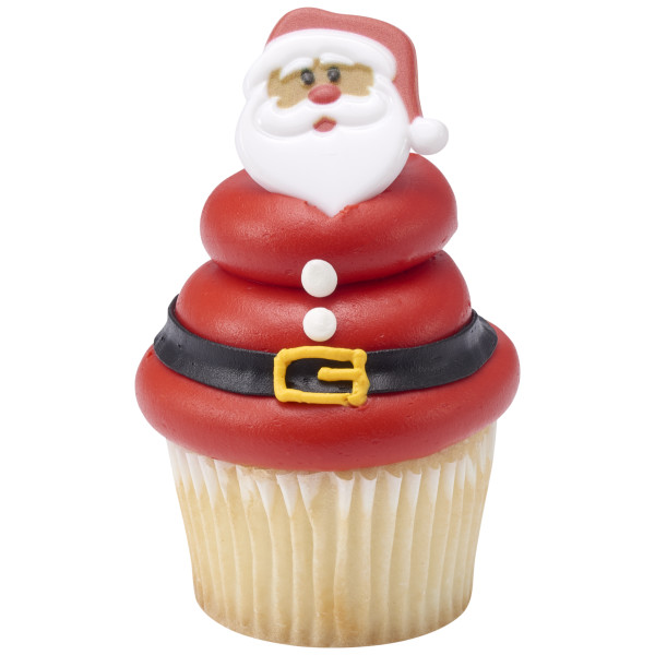 Santa Claus Cupcake Rings